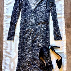SOLD Banana Republic Silk Wrap Midi Dress